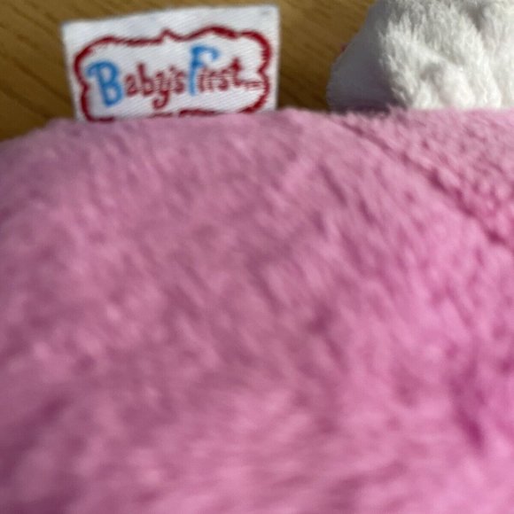 Goldberger Toy Baby's First Doll Minky So Soft Rattle Plush Lovey Pink Soft 14” - Picture 7 of 9